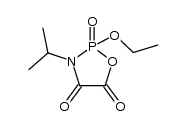 2-ethoxy-3-isopropyl-2-oxo-2λ5-[1,3,2]oxazaphospholidine-4,5-dione结构式