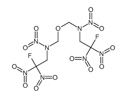 N-(2-fluoro-2,2-dinitroethyl)-N-[[(2-fluoro-2,2-dinitroethyl)-nitroamino]methoxymethyl]nitramide结构式