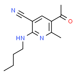 5-Acetyl-2-(butylamino)-6-methylnicotinonitrile Structure