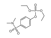 Phosphoric acid diethyl 4-(dimethylaminosulfonyl)phenyl ester结构式
