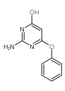 2-氨基-4-羟基-6-苯氧基嘧啶结构式