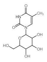 2,4(1H,3H)-Pyrimidinedione,1-b-D-glucopyranosyl-5-methyl- picture