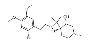 N-[(2'-bromo-4',5'-dimethoxyphenyl)ethyl]-8-aminomenthol Structure