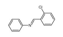 (E)-N-(2-CHLOROBENZYLIDENE)ANILINE结构式