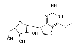 (2R,3R,4S,5R)-2-[2-amino-6-(dimethylamino)purin-9-yl]-5-(hydroxymethyl)oxolane-3,4-diol Structure