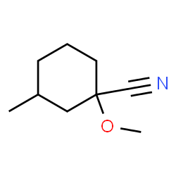 Cyclohexanecarbonitrile, 1-methoxy-3-methyl- (9CI) structure