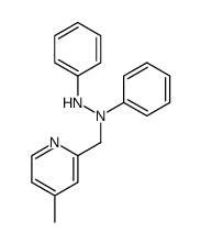 2-((1,2-Diphenylhydrazinyl)Methyl)-4-Methylpyridine结构式