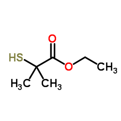 2-疏基-2-甲基丙酸乙酯结构式