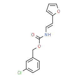 3-CHLOROBENZYL N-[2-(2-FURYL)VINYL]CARBAMATE Structure