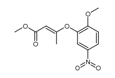 3-(2-methoxy-5-nitro-phenoxy)-crotonic acid methyl ester Structure