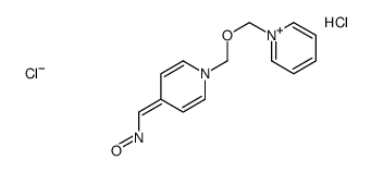 oxo-[[1-(pyridin-1-ium-1-ylmethoxymethyl)pyridin-4-ylidene]methyl]azanium,dichloride Structure