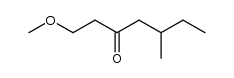 1-methoxy-5-methyl-heptan-3-one Structure