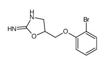 5-[(2-bromophenoxy)methyl]-4,5-dihydro-1,3-oxazol-2-amine结构式