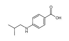 Benzoic acid, 4-[(2-methylpropyl)amino]- (9CI) Structure