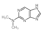 N,N-dimethyl-5H-purin-2-amine structure