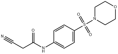 2-cyano-N-[4-(morpholin-4-ylsulfonyl)phenyl]acetamide结构式