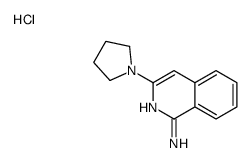 1-Amino-3-(1-pyrrolidinyl)isoquinoline monohydrochloride结构式