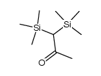 1,1-Bis(trimethylsilyl)aceton Structure