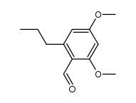 2,4-dimethoxy-6-propylbenzaldehyde结构式