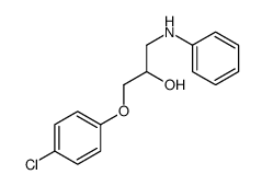 1-anilino-3-(4-chlorophenoxy)propan-2-ol Structure