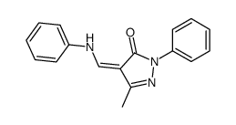 5-甲基-2-苯基-4-((苯基氨基)亚甲基)-2,4-二氢-3H-吡唑-3-酮结构式