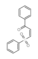 2-Propen-1-one,1-phenyl-3-(phenylsulfonyl)- Structure