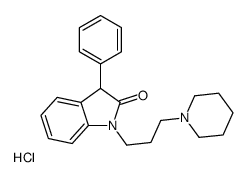 3-phenyl-1-(3-piperidin-1-ium-1-ylpropyl)-3H-indol-2-one,chloride Structure