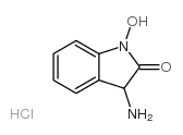 3-氨基-1-羟基吲哚烷-2-酮盐酸盐结构式