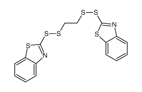 2-[2-(1,3-benzothiazol-2-yldisulfanyl)ethyldisulfanyl]-1,3-benzothiazole Structure