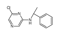 6-chloro-N-[(1S)-1-phenylethyl]pyrazin-2-amine Structure