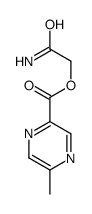 2-Amino-2-oxoethyl 5-methyl-2-pyrazinecarboxylate结构式
