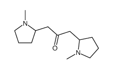 1,3-bis-(1-methyl-pyrrolidin-2-yl)-propan-2-one Structure