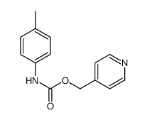 pyridin-4-ylmethyl N-(4-methylphenyl)carbamate结构式