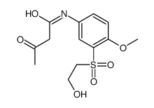 N-[3-(2-hydroxyethylsulfonyl)-4-methoxyphenyl]-3-oxobutanamide结构式