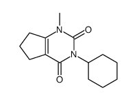 3-cyclohexyl-1-methyl-6,7-dihydro-5H-cyclopenta[d]pyrimidine-2,4-dione Structure