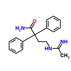 4-(Ethanimidoylamino)-2,2-diphenylbutanamide结构式