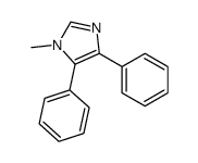 1-methyl-4,5-diphenylimidazole结构式