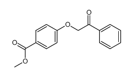 α-(4-Carbomethoxyphenoxy)acetophenone结构式