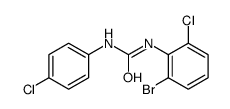 1-(2-bromo-6-chlorophenyl)-3-(4-chlorophenyl)urea Structure