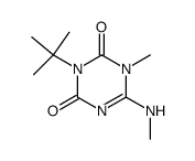 3-tert-butyl-1-methyl-6-methylamino-1H-[1,3,5]triazine-2,4-dione Structure