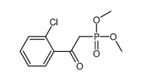 1-(2-chlorophenyl)-2-dimethoxyphosphorylethanone结构式