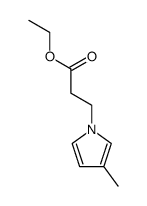 3-(3-methyl-pyrrol-1-yl)-propionic acid ethyl ester Structure