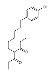 4-[6-(4-hydroxyphenyl)hexyl]heptane-3,5-dione Structure