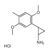 (1R,2S)-2-(2,5-dimethoxy-4-methylphenyl)cyclopropan-1-amine,hydrochloride Structure