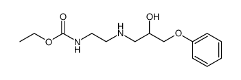 [2-(2-Hydroxy-3-phenoxy-propylamino)-ethyl]-carbamic acid ethyl ester结构式