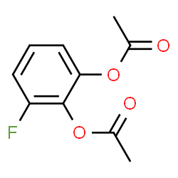 Diacetic acid 3-fluoro-1,2-phenylene ester structure