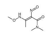 3-(methoxyamino)-N,N-dimethyl-2-nitrosobut-2-enamide结构式