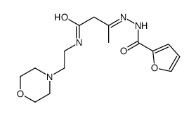 N-[[4-(2-morpholin-4-ylethylamino)-4-oxobutan-2-ylidene]amino]furan-2-carboxamide Structure