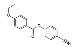p-Ethoxybenzoic acid p-cyanophenyl ester结构式