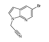 (5-Bromo-1H-pyrrolo[2,3-b]pyridin-1-yl)acetonitrile Structure